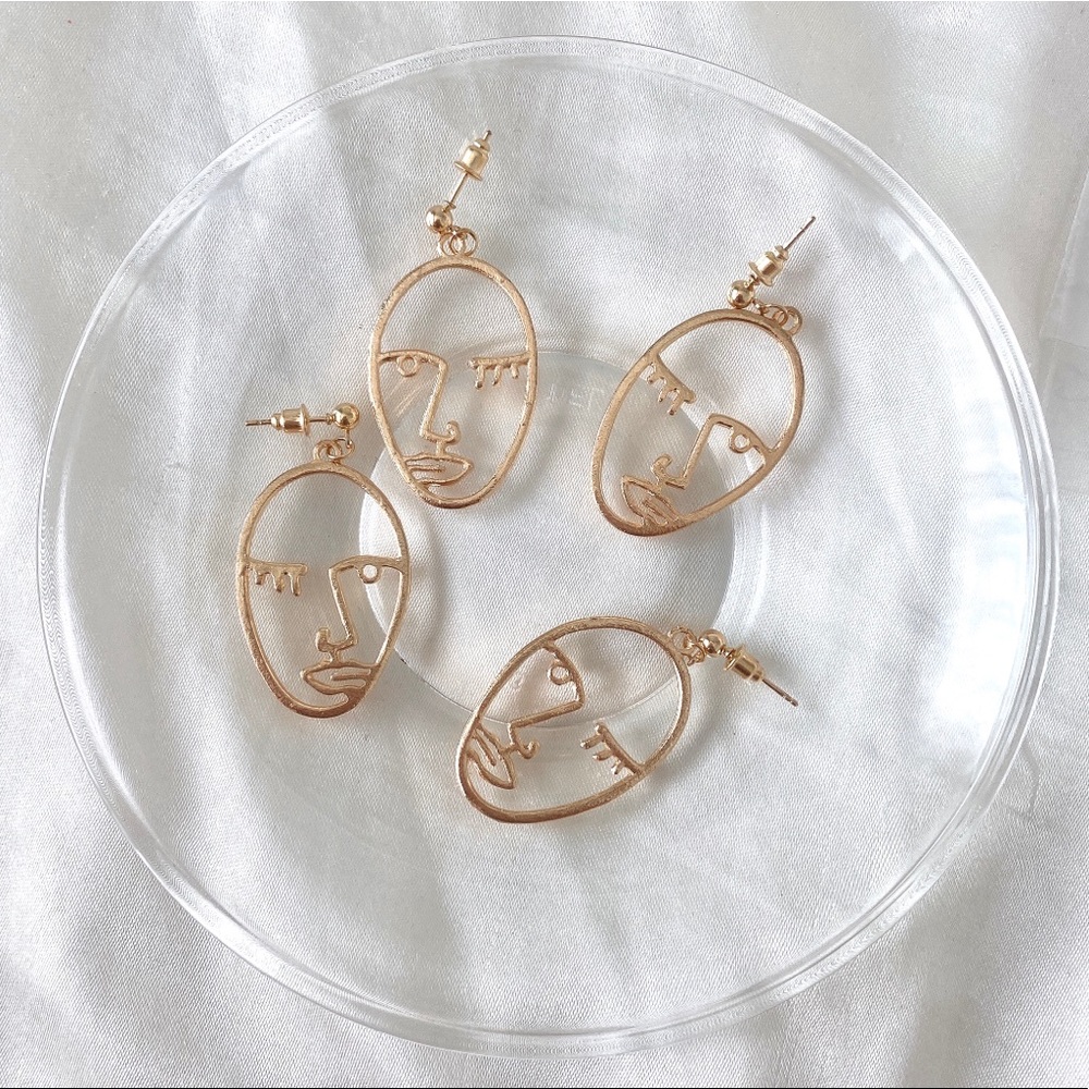 RESTOCKED! open face drop earrings (buy 1 get two free!!!)